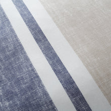 Load image into Gallery viewer, Textured Banded Stripe Duvet Set - Blue
