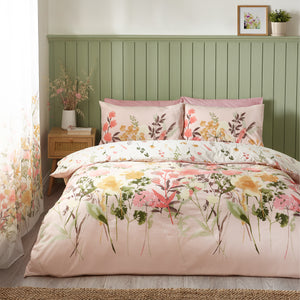 Countryside Floral Duvet Set - Pink