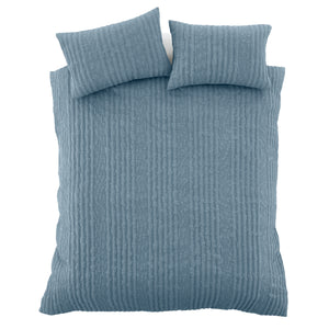 Tamba Jersey Stripe Duvet Set - Chambray