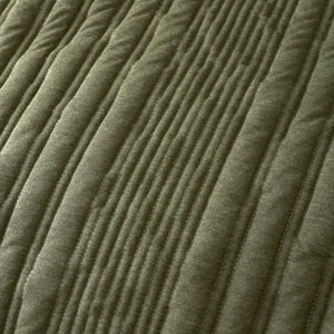 Tamba Jersey Stripe Duvet Set - Olive