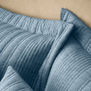 Tamba Jersey Stripe Duvet Set - Chambray