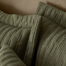 Load image into Gallery viewer, Tamba Jersey Stripe Duvet Set - Olive
