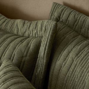 Tamba Jersey Stripe Duvet Set - Olive