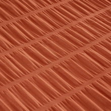 Load image into Gallery viewer, Seersucker Duvet Set - Terracotta
