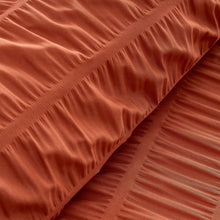 Load image into Gallery viewer, Seersucker Duvet Set - Terracotta
