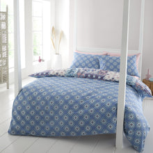 Load image into Gallery viewer, Boho Patchwork Duvet Set - Blue
