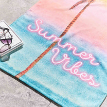 Load image into Gallery viewer, Summer Vibes Beach Towel
