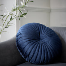 Load image into Gallery viewer, Round Cushion - Navy blue
