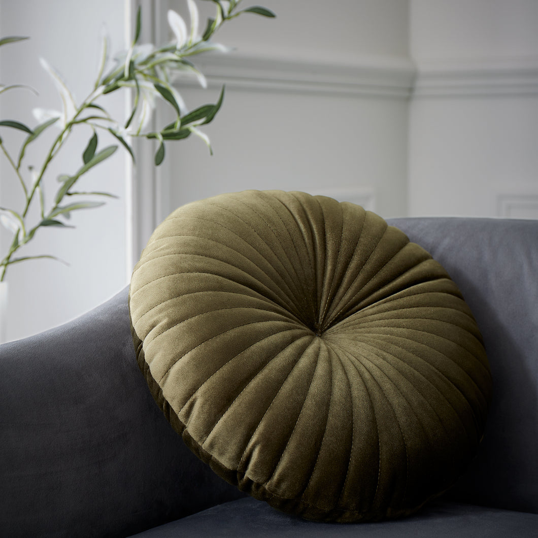 Round Cushion - Olive