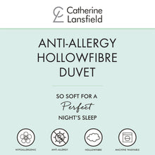 Load image into Gallery viewer, Anti Allergy Hollowfibre Duvet 13.5 Tog
