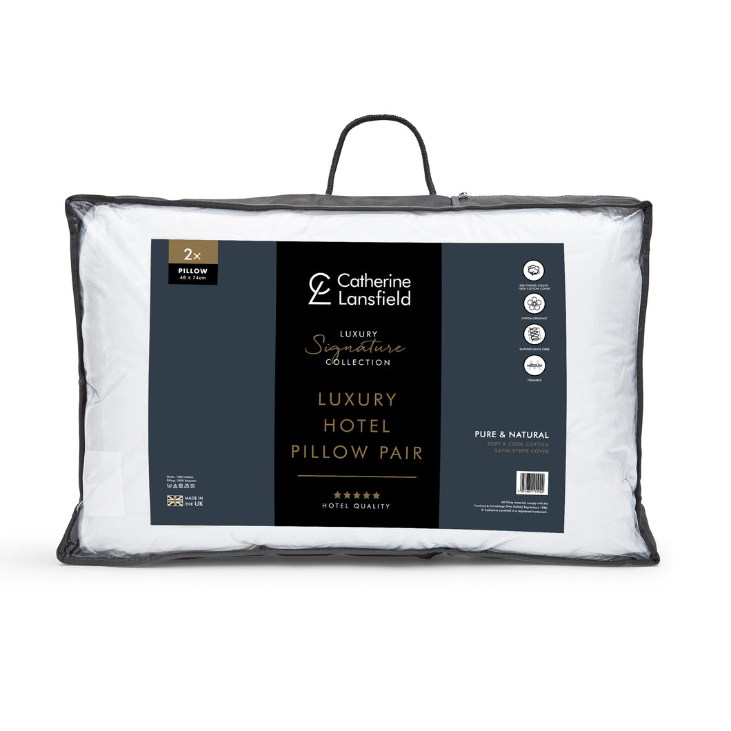 Luxury Hotel 200 Thread Count Pillow Pair