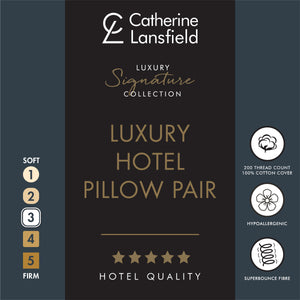 Luxury Hotel 200 Thread Count Pillow Pair