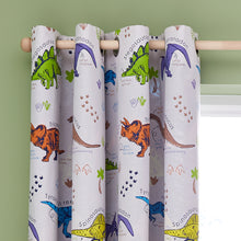 Load image into Gallery viewer, Prehistoric Dinosaurs Eyelet Curtains
