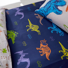 Load image into Gallery viewer, Prehistoric Dinosaurs Fitted Sheet
