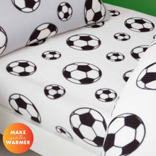 Load image into Gallery viewer, Football Fleece Fitted Sheet
