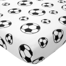 Load image into Gallery viewer, Football Fleece Fitted Sheet
