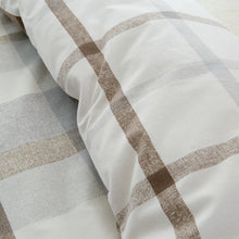 Load image into Gallery viewer, Brushed Cotton Check Duvet Set

