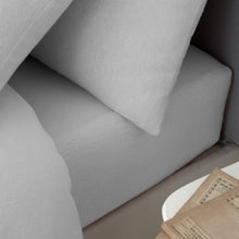 Load image into Gallery viewer, Brushed Cotton Fitted Sheet - Grey
