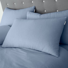 Load image into Gallery viewer, Brushed Cotton Pillowcases - Lansfield Blue
