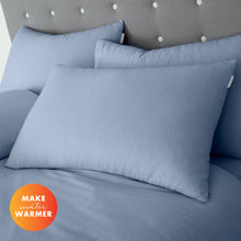 Load image into Gallery viewer, Brushed Cotton Pillowcases - Lansfield Blue

