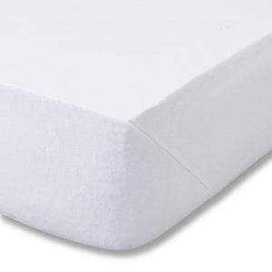 Brushed Cotton Fitted Sheet - White