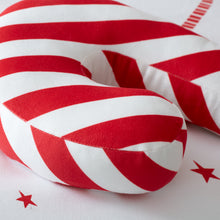 Load image into Gallery viewer, Christmas Candy Cane Filled Cushion
