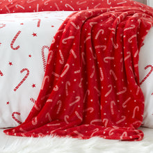 Load image into Gallery viewer, Christmas Candy Cane Blanket
