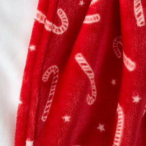 Christmas Candy Cane Blanket