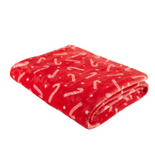Load image into Gallery viewer, Christmas Candy Cane Blanket
