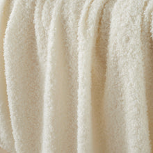 Load image into Gallery viewer, Cosy Boucle Blanket - Cream
