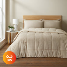 Load image into Gallery viewer, Cosy Cord Coverless Duvet - Natural
