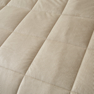 Cosy Cord Coverless Duvet - Natural