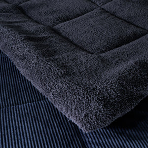 Cosy Cord Coverless Duvet - Navy