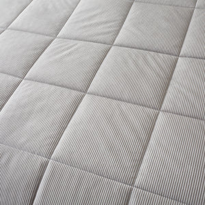 Cosy Cord Coverless Duvet - Silver