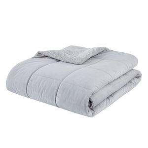 Cosy Cord Coverless Duvet - Silver