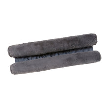 Load image into Gallery viewer, Faux Fur Double Sided Draught Excluder - Charcoal Grey

