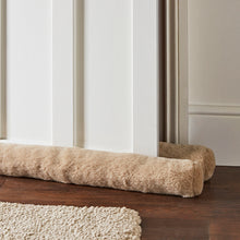Load image into Gallery viewer, Faux Fur Double Sided Draught Excluder - Natural
