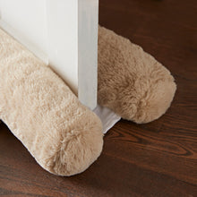 Load image into Gallery viewer, Faux Fur Double Sided Draught Excluder - Natural

