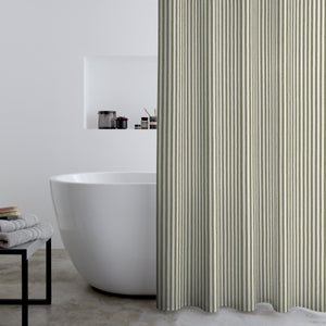 Timeless Stripe Shower Curtain - Green