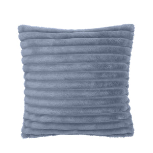 Cosy Ribbed Filled Cushion - Lansfield Blue