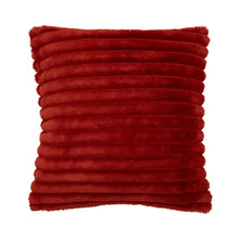 Load image into Gallery viewer, Cosy Ribbed Filled Cushion - Burnt Orange
