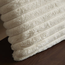 Load image into Gallery viewer, Cosy Ribbed Filled Cushion - Cream
