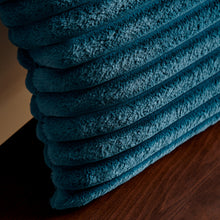 Load image into Gallery viewer, Cosy Ribbed Filled Cushion - Teal
