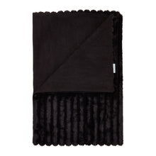 Load image into Gallery viewer, Cosy Ribbed Throw - Black
