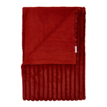Load image into Gallery viewer, Cosy Ribbed Throw - Burnt Orange
