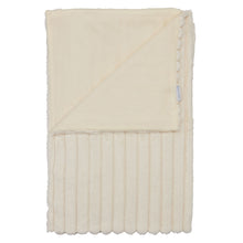Load image into Gallery viewer, Cosy Ribbed Throw - Cream
