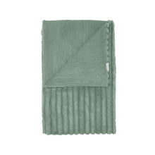 Load image into Gallery viewer, Cosy Ribbed Throw - Sage Green
