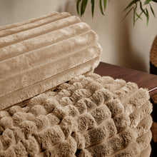 Load image into Gallery viewer, Cosy Ribbed Throw - Natural
