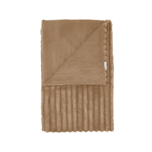 Cosy Ribbed Throw - Natural