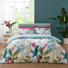 Load image into Gallery viewer, Aruba Tropical Floral Duvet Set - Green
